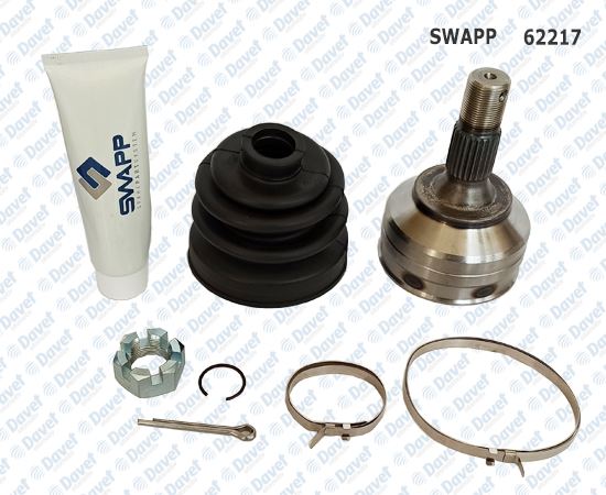 SWAPP 62217 Aks Kafasi Dis Partner - Partner Tepe-Berlingo Iii-C4 I / Ii / Iii / Picasso 1.6 Hdi - Ds4 - Ds5 -Ds3-207-307-308-5008 1.6 / 1.6 16v / 1.6hdi   (Dis Freze:25 Ic Freze:34 Conta Capi:59 Boy:134.5 Mm)